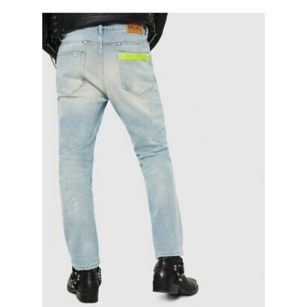 Diesel Faded Blue Men's Straight Jeans - Picture 12 of 16
